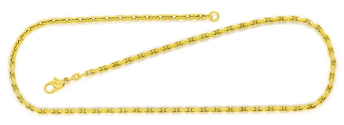 Foto 1 - Anker Damen Kette in 46cm Länge aus massiv 14K Gelbgold, K3264