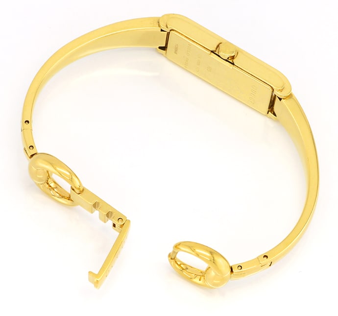 Foto 3 - Gucci Damenuhr Spangenarmband vergoldet, Q3001