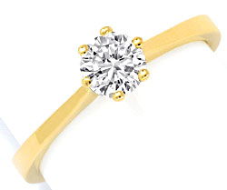 Foto 1 - Brillant-Diamant-Ring 18K Gelbgold 0,5ct G VS1 Brillant, S2974