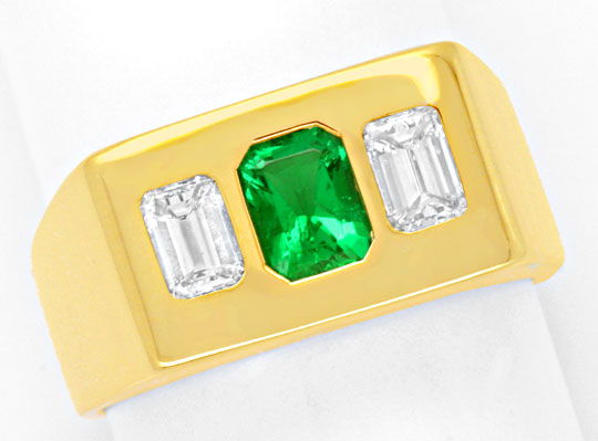 Foto 2 - Diamantring Sensations Smaragd, 0,8ct Diamanten Schmuck, S6482